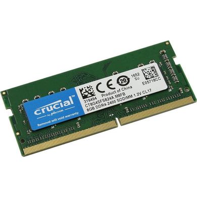 Оперативна пам'ять Crucial 8 GB SO-DIMM DDR4 2400 MHz (CT8G4SFS824A) фото