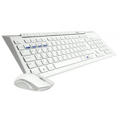 Комплект (клавіатура+миша) RAPOO 8200M Wireless White фото