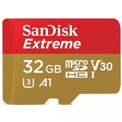 Карта памяти SanDisk 32 GB microSDHC UHS-I U3 Extreme A1 V30 SDSQXAF-032G-GN6MN фото