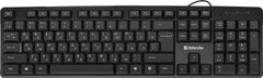 Клавіатура Defender Next HB-440 Black (45440) фото