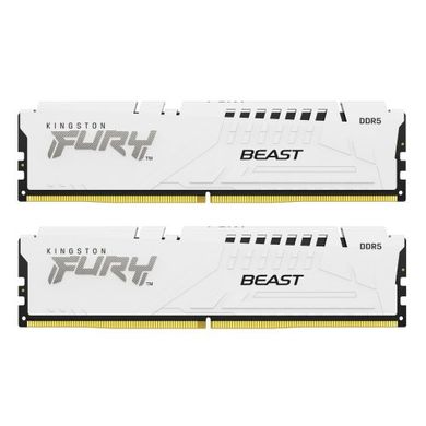 Оперативна пам'ять Kingston 32GB (2x16GB) DDR5 FURY Beast 6000MHz White (KF560C36BWEK2-32) фото