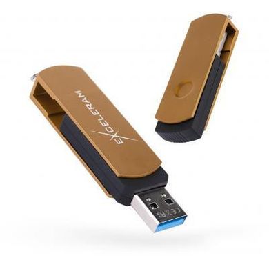 Flash пам'ять Exceleram 16 GB P2 Series Brown/Black USB 3.1 Gen 1 (EXP2U3BRB16) фото