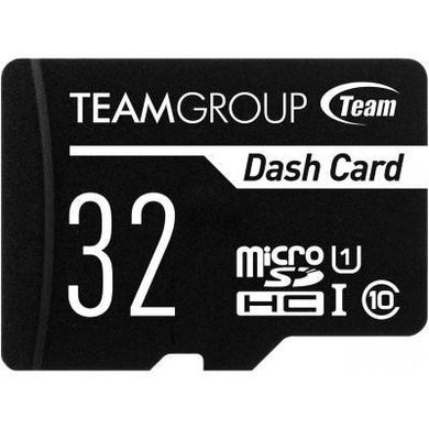 Карта пам'яті TEAM 32 GB microSDHC Class 10 UHS-I Dash Card + SD Adapter TDUSDH32GUHS03 фото
