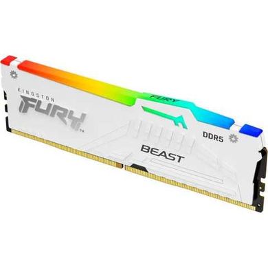 Оперативная память Kingston FURY 32 GB DDR5 5600 MHz Beast RGB EXPO White (KF556C36BWEA-32) фото