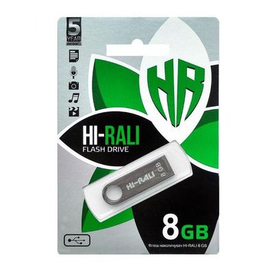 Flash пам'ять Hi-Rali 8 GB Shuttle series Black (HI-8GBSHBK) фото