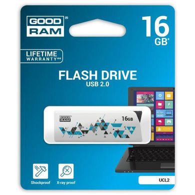 Flash память GOODRAM 16 GB UCL2 White (UCL2-0160W0R11) фото