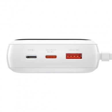 Power Bank Baseus Power Bank 20000mAh з USB-C Cable Q Pow Display 22.5W White (PPQD-I02) фото