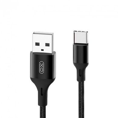 Кабель USB XO Type-C NB143 Braided 2.4A 1.0m Black фото