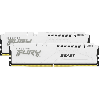 Оперативна пам'ять Kingston 32GB (2x16GB) DDR5 FURY Beast 6000MHz White (KF560C36BWEK2-32) фото