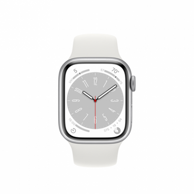 Смарт-годинник Apple Watch Series 8 GPS 41mm Silver Aluminum Case with White S. Band (MP6K3, MP6L3) фото
