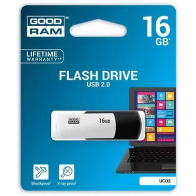 Flash память GOODRAM 16 GB Colour Black/White (UCO2-0160KWR11) фото