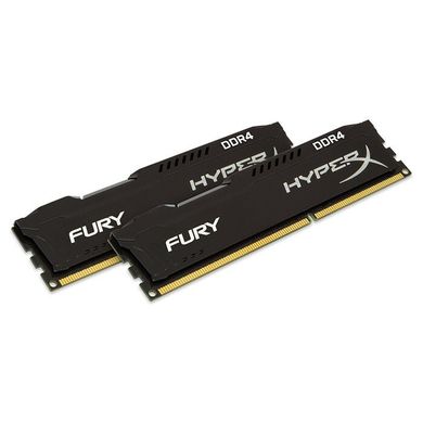 Оперативная память Kingston 16 GB (2x8GB) DDR4 2666 MHz HyperX Fury Black (HX426C16FB2K2/16) фото
