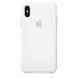 Apple iPhone X Silicone Case - White (MQT22), Белый