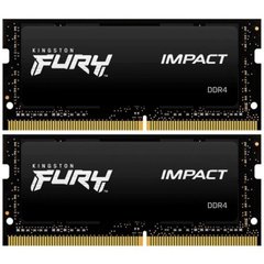 Оперативная память Kingston FURY 32 GB (2x16GB) SO-DIMM DDR4 3200 MHz Impact (KF432S20IB1K2/32) фото
