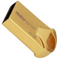 Flash пам'ять Mibrand 32GB Hawk USB 2.0 Gold (MI2.0/HA32M1G) фото