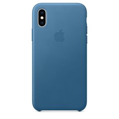 Apple iPhone XS Max Leather Case - Cape Cod Blue (MTEW2) фото