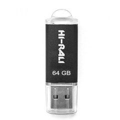 Flash память Hi-Rali 64 GB USB Flash Drive Rocket series Black (HI-64GBVCBK) фото