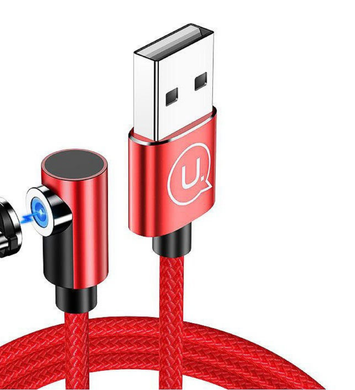 Кабель USB Usams Type-C U54 Right-Angle Magnetic 2A 1.0m Red фото