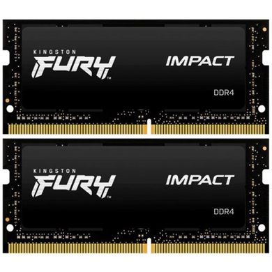 Оперативна пам'ять Kingston FURY 32 GB (2x16GB) SO-DIMM DDR4 3200 MHz Impact (KF432S20IB1K2/32) фото