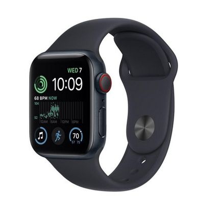 Смарт-часы Apple Watch SE 2 GPS + Cellular 40mm Midnight Aluminum Case with Midnight Sport Band (MNPL3/MNTM3/MNTN3) фото