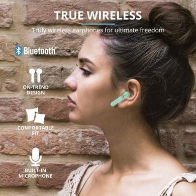 Наушники Trust Primo Touch True Wireless Mic Mint (23781) фото