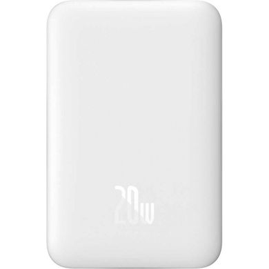 Power Bank Baseus Magnetic Mini Fast Charging 20W 10000mAh White (PPCX030002, P10022100212-00) фото