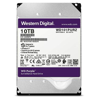 Жорсткий диск WD Purple 10 TB (WD101PURZ) фото