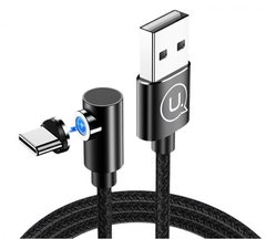 Кабель USB Usams Type-C U54 Right-Angle Magnetic 2A 1.0m Black фото