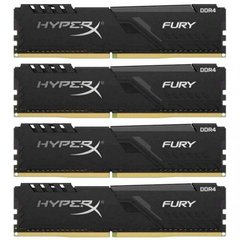 Оперативна пам'ять HyperX 64 GB (4x16GB) DDR4 3200 MHz FURY Black (HX432C16FB4K4/64) фото