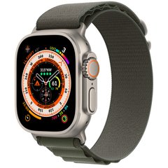 Смарт-часы Apple Watch Ultra GPS + Cellular 49mm Titanium Case with Green Alpine Loop - Medium (MQEW3/MQFN3) фото