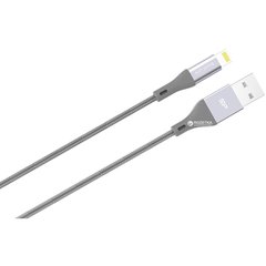 Кабели и переходники Lightning Silicon Power LK30AL Lightning/USB Gray 1m (SP1M0ASYLK30AL1G) фото