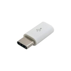 Кабели и переходники Lapara USB3.1 Micro BF/CM White (LA-MALEMICROUSB-TYPEC-FEMALE WHITE)