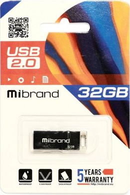 Flash память Mibrand 32 GB Chameleon Black (MI2.0/CH32U6B) фото