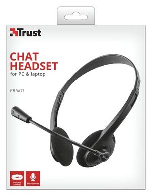 Навушники Trust Primo Chat 3.5mm BLACK (21665) фото