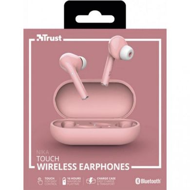 Наушники Trust Nika Touch True Wireless Mic Pink (23704) фото