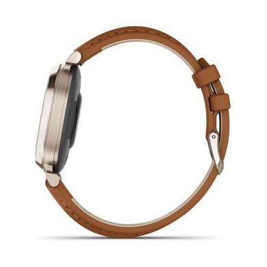Смарт-часы Garmin Lily 2 Classic Cream Gold with Tan Leather Band (010-02839-02) фото