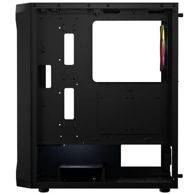 Корпус для ПК Logic concept Portos ARGB Midi Black (AT-PORTOS-10-0000000-0002) фото