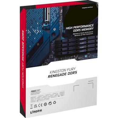 Оперативна пам'ять Kingston FURY 16 GB DDR5 6000 MHz Renegade Silver (KF560C32RS-16) фото