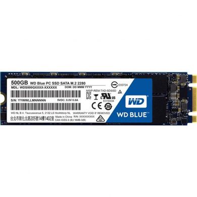 SSD накопитель WD SSD Blue M.2 500 GB (S500G2B0B) фото