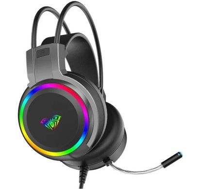 Навушники Aula S608 Wired Gaming Headset 3.5mm*2 + USB Black (6948391235509) фото