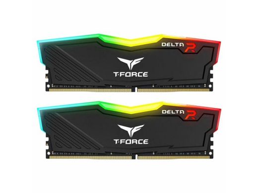 Оперативна пам'ять Team T-Force Delta RGB Black 16Gb KIT(2x8Gb) DDR4 PC3000 (TF3D416G3000HC16CDC01) фото