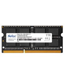 Оперативная память Netac 8 GB SO-DIMM DDR3L 1600 MHz (NTBSD3N16SP-08) фото