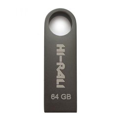 Flash пам'ять Hi-Rali 64 GB USB Flash Drive (HI-64GBSHBK) фото