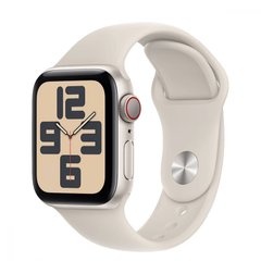 Смарт-годинник Apple Watch SE 2 GPS + Cellular 40mm Starlight Alu. Case w. Starlight Sport Band - M/L (MNTL3/MRG03/MRG23) фото