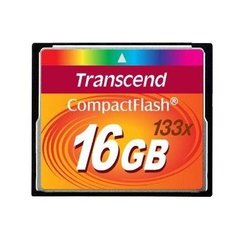 Карта памяти Transcend 16 GB 133X CompactFlash Card TS16GCF133 фото