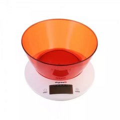 Весы кухонные Vilgrand VKS-533C red фото