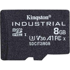 Карта пам'яті Kingston 8 GB microSDHC UHS-I (U3) V30 A1 Industrial (SDCIT2/8GBSP) фото
