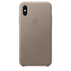 Apple iPhone XS Max Leather Case - Taupe (MRWR2) фото