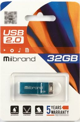 Flash память Mibrand 32 GB Chameleon Blue (MI2.0/CH32U6LU) фото