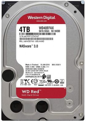 Жорсткий диск WD 4TB Red Plus 5400 rpm SATA III 3.5" Internal NAS HDD фото
